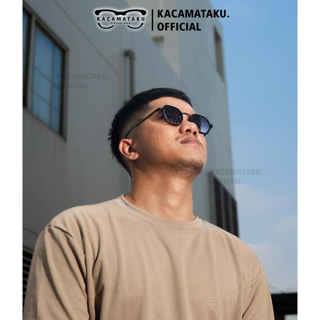 Kacamata Sunglasess Pria Wanita Sporty Lensa Polarized Fullset kacamata Frame Bulat Eyewear Sunglass