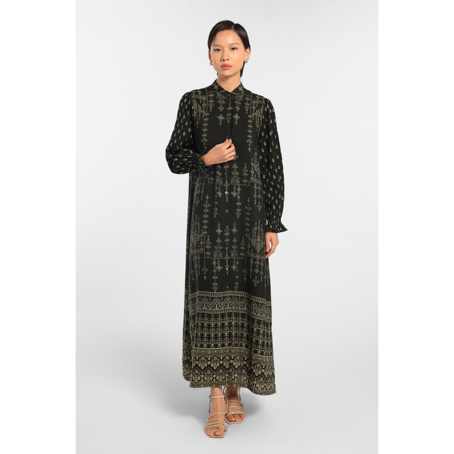 MINIMAL - Atheer - Gamis Motif Ornament - Green Dark
