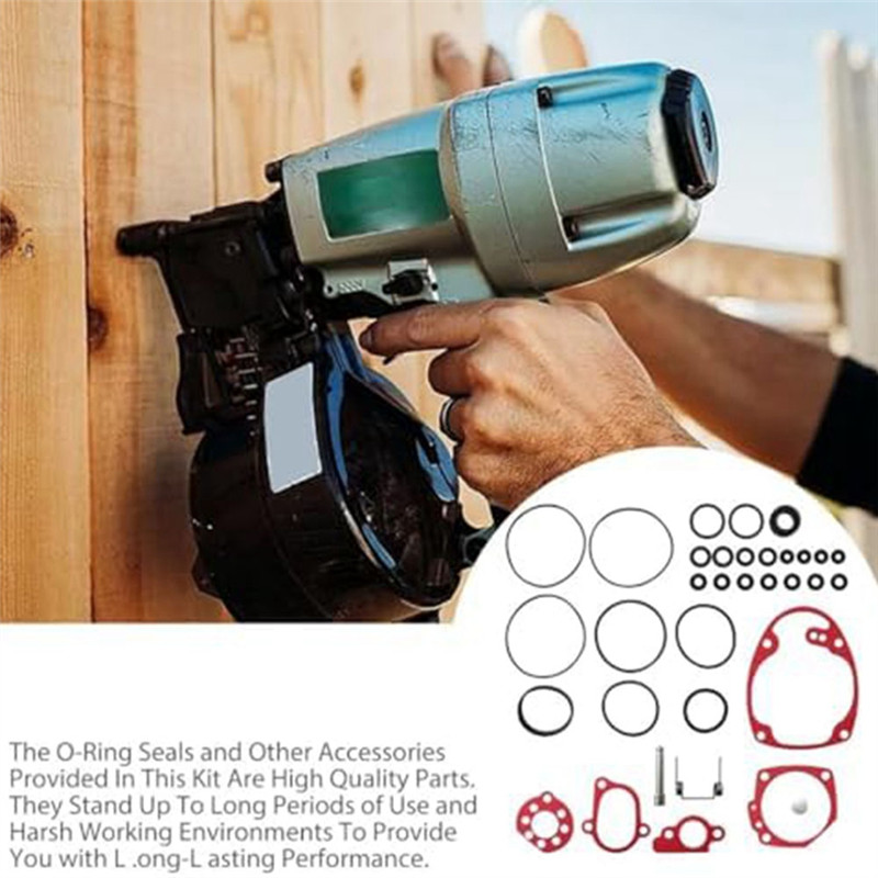 ORing Kit With Extras Coil Roofing Nailer NV45AB, NV45AB2 Complete Rebuild Kit For Hitachi US Easy t