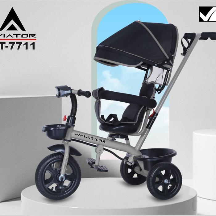AT-7711// Sepeda Anak Roda 3 Tiga Tricycle Stroller Aviator by Pacific
