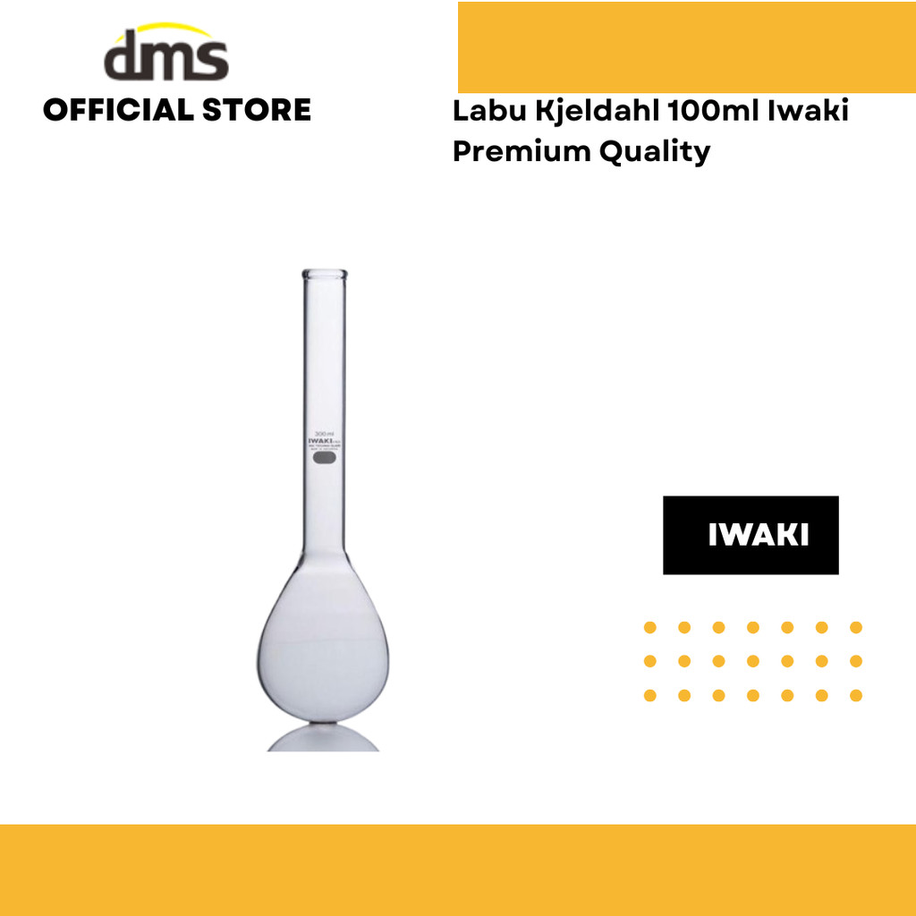 Labu Kjeldahl 100ml Iwaki Premium Quality