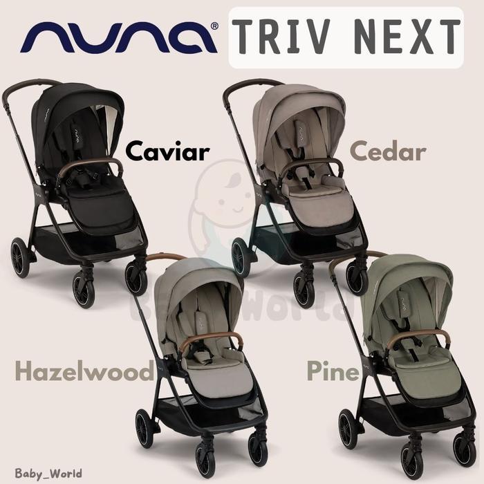 Stroller Nuna Triv Next Reversible Seat / Kereta Dorong Bayi - Caviar