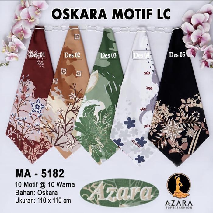 Grosir Jilbab Kerudung Azara Motif Lc Voal Katun Polycotton Part 14