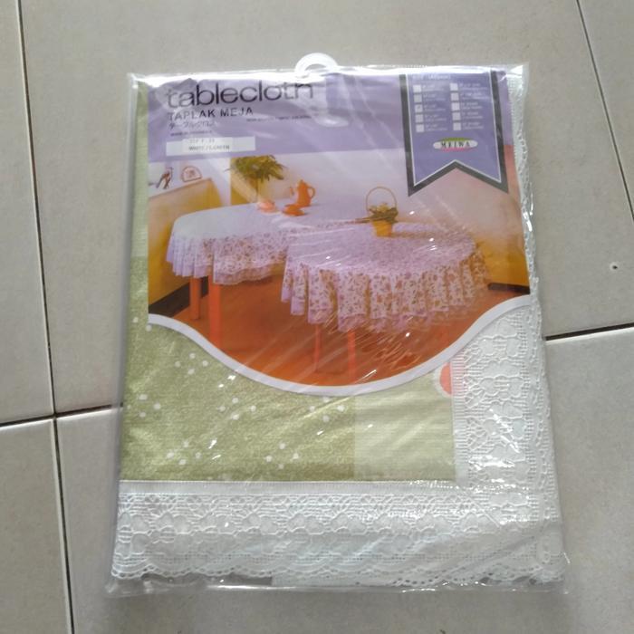 TAPLAK MEJA MAKAN PLASTIK 6 KURSI PERSEGI - Motif 5