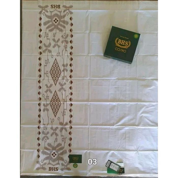 BHS Sarung BHS Cosmo Gold Original 1 PC Motif Polos Warna Hitam Putih Best Seller Seri Original dari