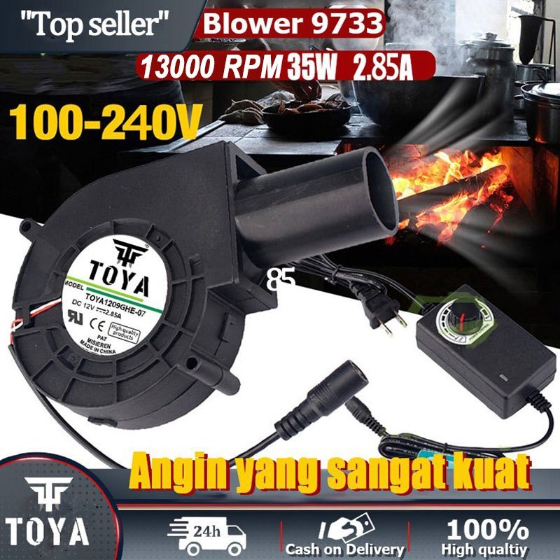 SWS TOYA 13000 RPM Blower Fan adalah perangkat blower untuk kompor oli bekas, dapat disesuaikan kece
