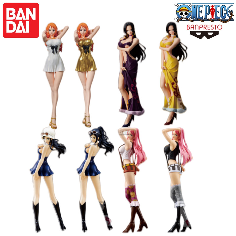 In Stock Bandai Banpresto Original One Piece Glitter Glamours Nami Boa Hancock Robin Jewelry Bonney 
