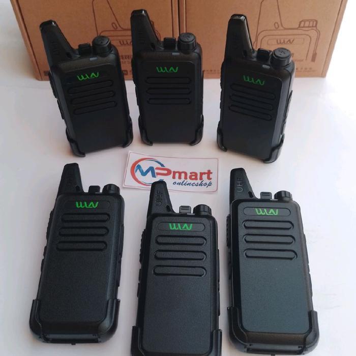 Paket 6 Unit Walkie Talkie HT WLN KDC1 HT Wlan Alat Komunikasi Handy Talky Paket Isi 6pcs Wolki Tolk