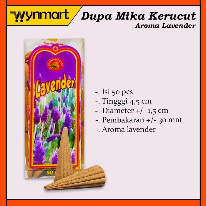 Dupa Tumpeng Mika Kerucut super wangi / Dupa Aromaterapi / Pengharum Ruangan - Lavender