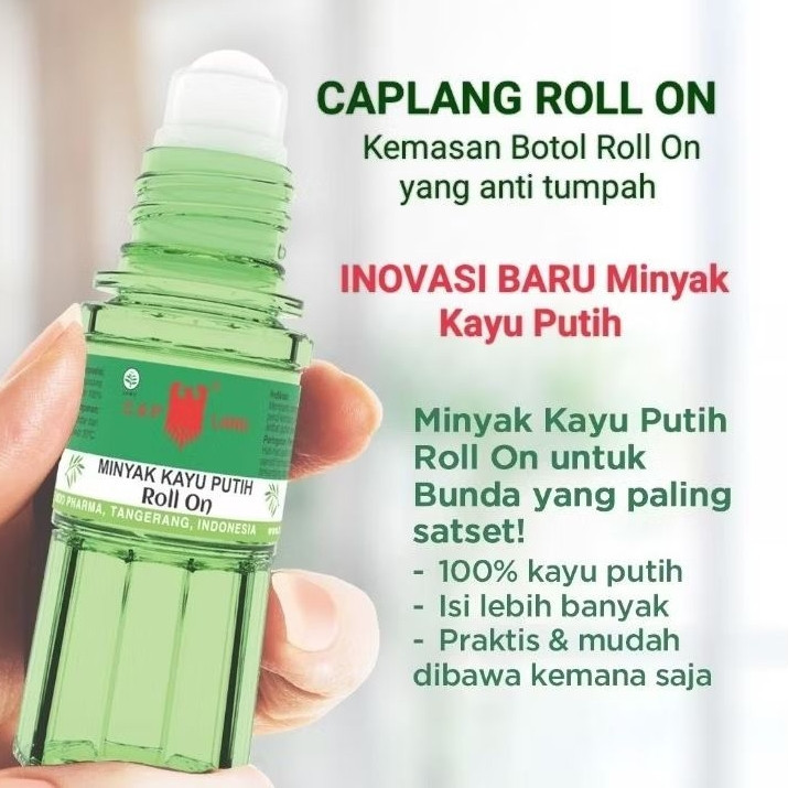 Cap Lang Minyak Kayu Putih Rol On 15 ml / Promo Minyak Kayu Putih Kulit Bayi > Minyak