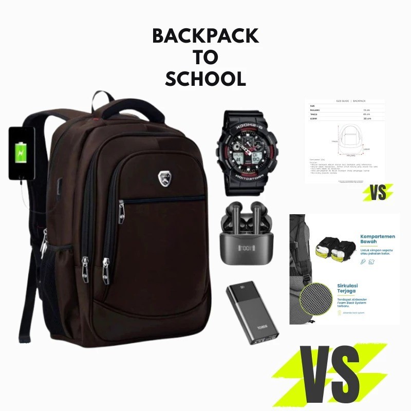 PROMO Ransel Polo Milano Original Free 3 PROMO RANSEL POLO MILANO Import ORIGINAL 100% TAS SEKOLAH B