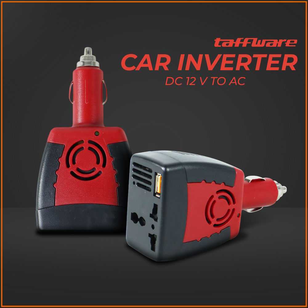 Taffware Power Inverter Mobil Car Mini DC 12 V to AC 220V 5V USB 150W - T150W