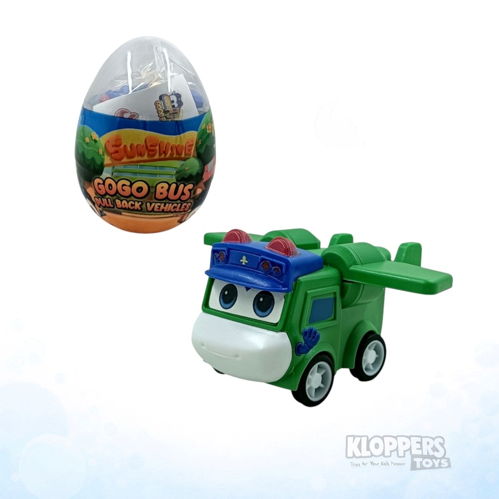 Apolo Gogo Bus Pull Back Vehicle - Pilot - Apolo Gogo Bus