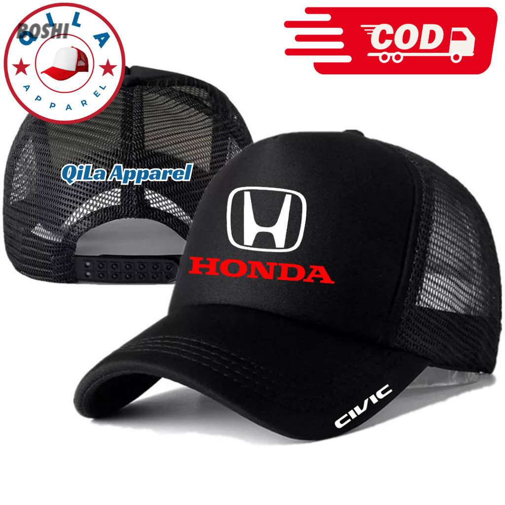 Topi Trucker HONDA CIVIC - Topi Distro HONDA CIVIC Logo - Topi HONDA CIVIC Premium - Topi Pria Dewas