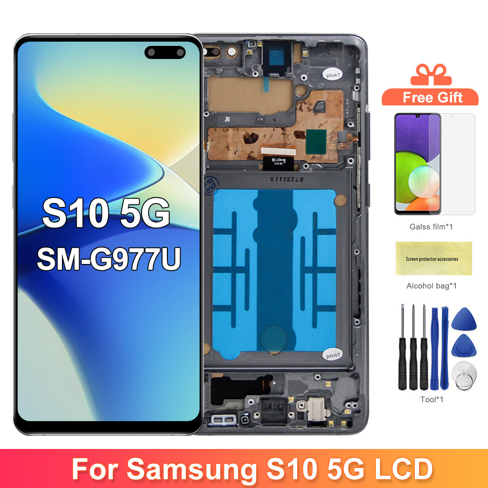 For Samsung S10 5G LCD splay Tou Screen gitizer Assembly For Samsung S10 5G G977B G977U G977N splay 