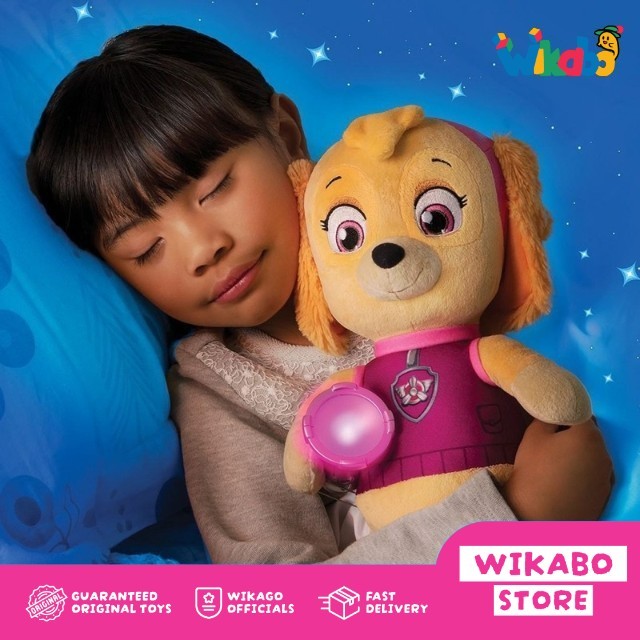 Boneka Paw Patrol Snuggle Up Pups Plush Dolls with Flashlight & Sounds Original Nickelodeon