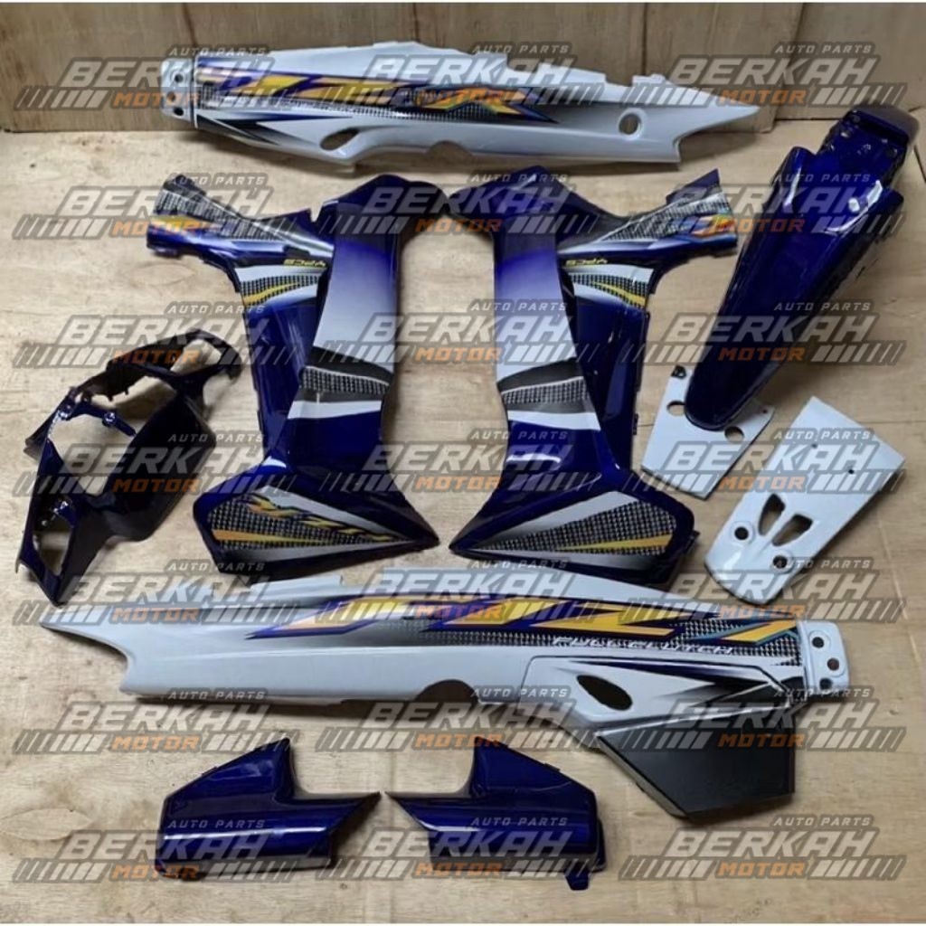 Fullset Body Halus Fizr Full Clutch Biru Putih 2004 Body Set Yamaha F1zr Full Clutch Biru Putih 2004