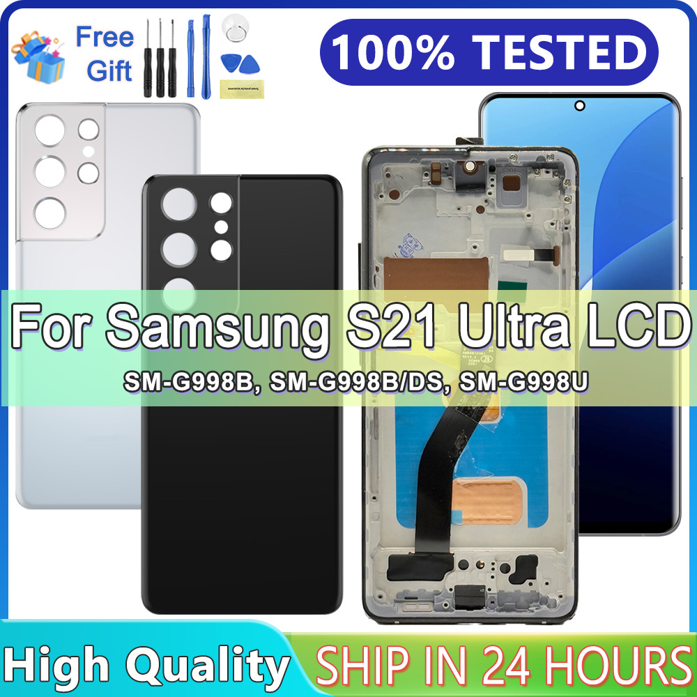 S21 Ultra For Samsung S21 Ultra 5G LCD G998 G998U splay Tou Screen With Frame For Samsung S21Ultra G