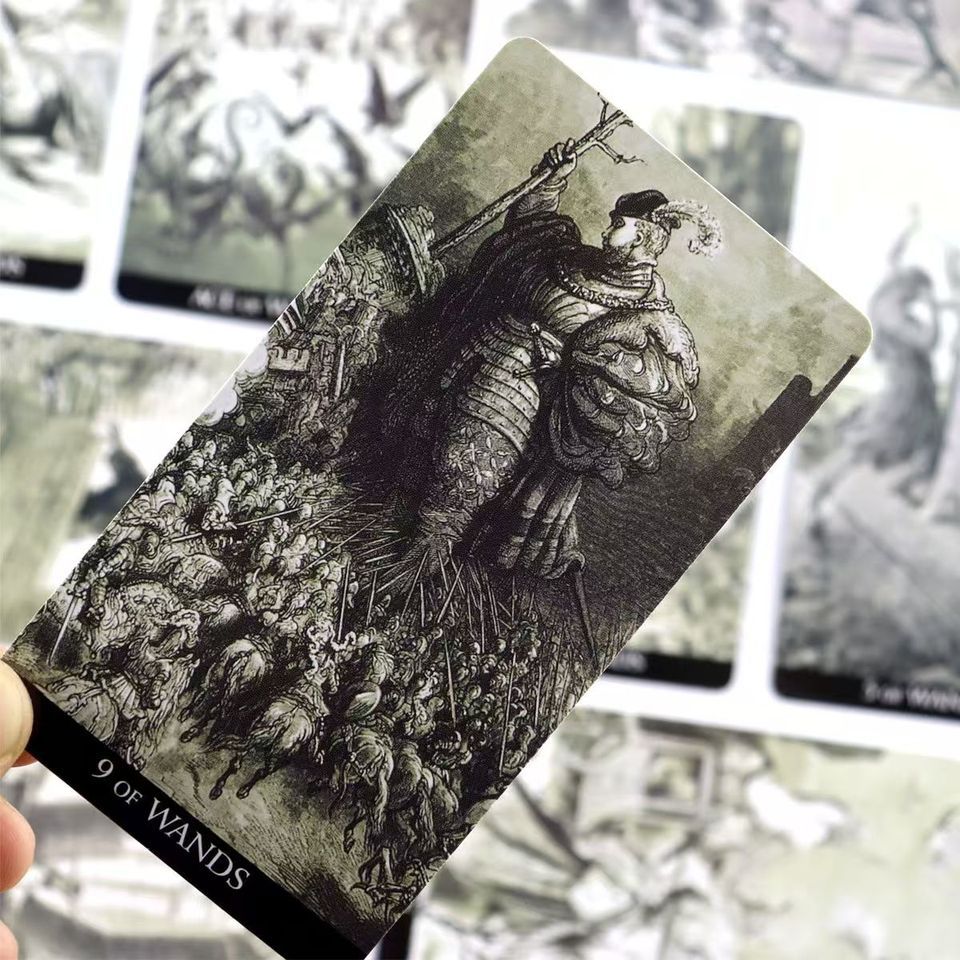 Gustave Dore Tarot Card with Paper truction Manual Family Party Entertainment Board Games Wit vinati