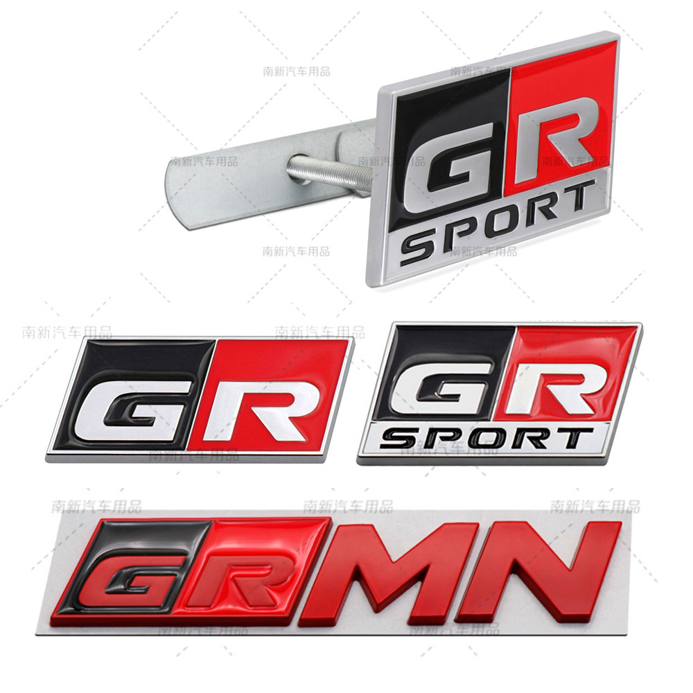 Stiker Mobil GR Sport Decal Emblem Gril Kap Mesin Depan untuk Toyota HV YARiS RZ RC RS Prius Lexus H