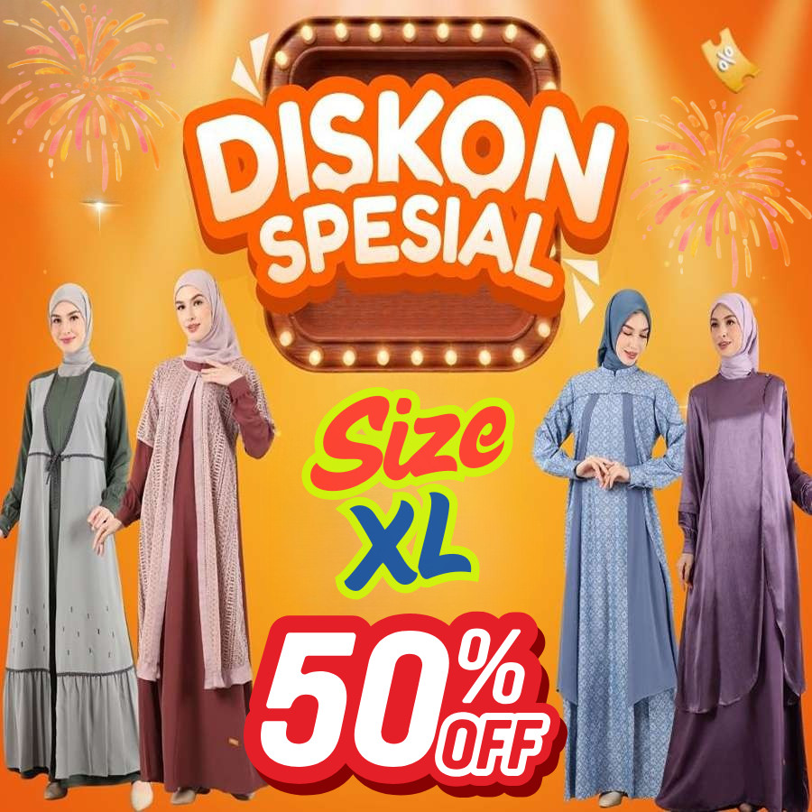 TERNASTORE NIBRAS PROMO 50% GAMIS DEWASA SIZE XL