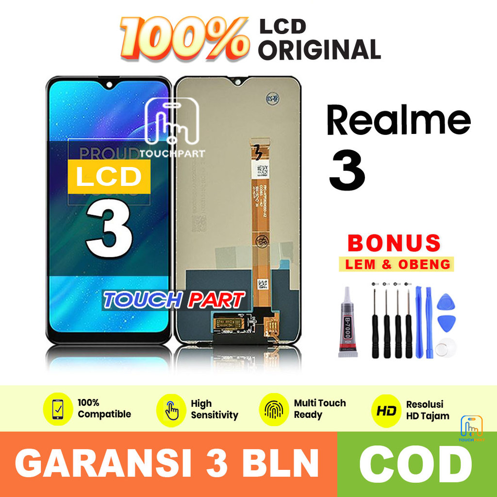 LCD Realme 3 Original Touchscreen Fullset COD