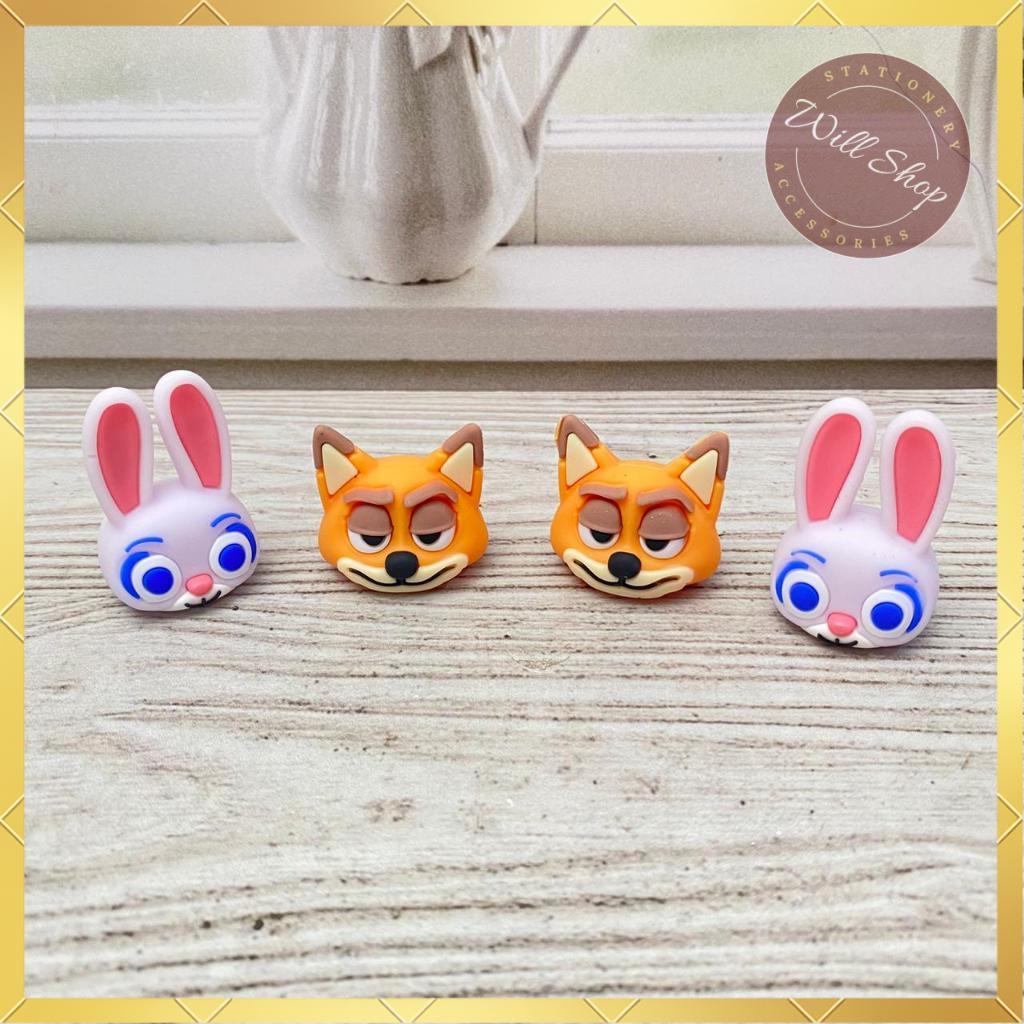 Karet Penghapus karakter Zootopia Kelinci Rubah kartun lucu atk hapusan eraser fancy unik grosir