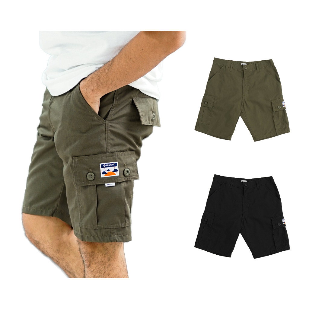 Fav Stuff x Higend - Lug Cargo Short Pants Ripstop - Celana Pendek Cargo Pendek Ripstop