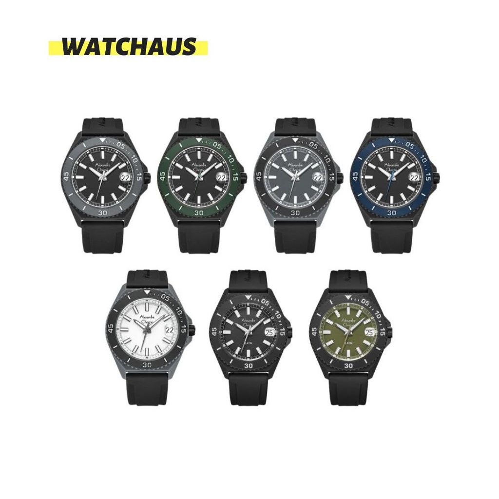 JAM TANGAN PRIA ALEXANDRE CHRITIE AC8693 AC 8693 MDR ANALOG RUBBER