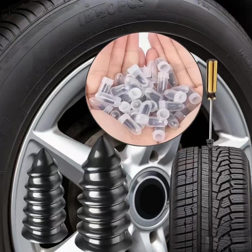 Tire Repair Rubber Nail Auto Motorcycle Vacuum Self-Service Tyre Puncture Repair Screws Fast Tool fo