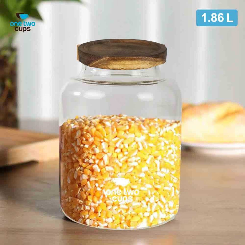 Toples Kaca Penyimpanan Makanan Glass Storage Jar - HC125