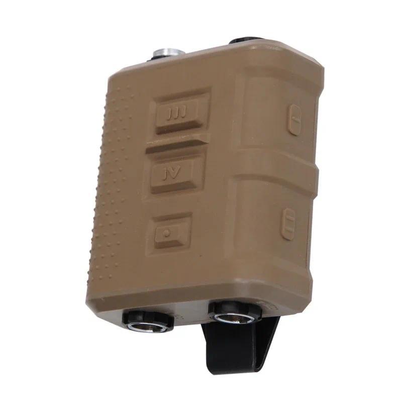 NEW FCS TACTICAL V60 PTT Multiple Functions Two Communication Channels for AMP Headset and PRC148 15