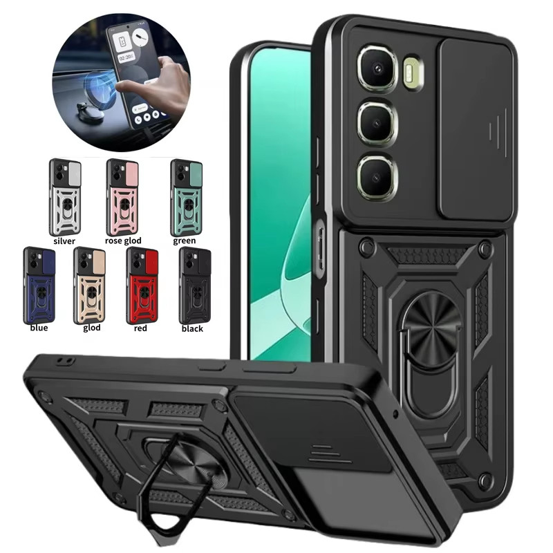 Casing Armor Transformer Case Iron Armor Slide + Ring Protector Hardcase For Poco M3 (4G)  M3 Pro (4