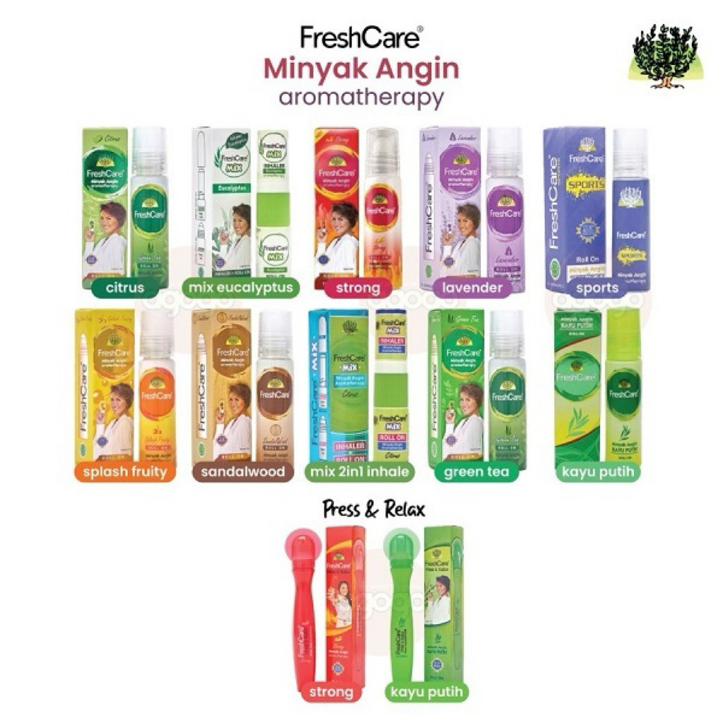 Frescare Roll on minyak angin aromatherapy