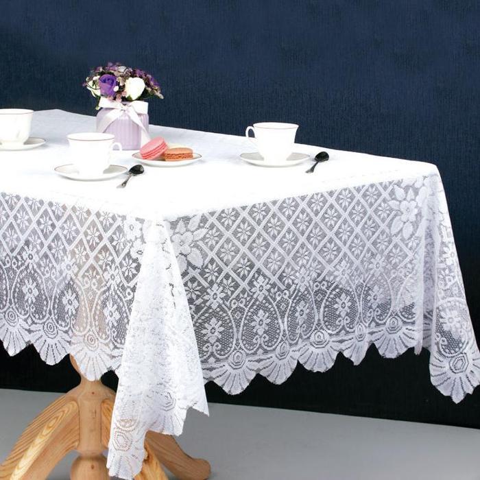 Minimalist Taplak Meja Makan Ukuran 140x200cm / Lace Table Runner Taplak Meja Panjang Renda - Taplak