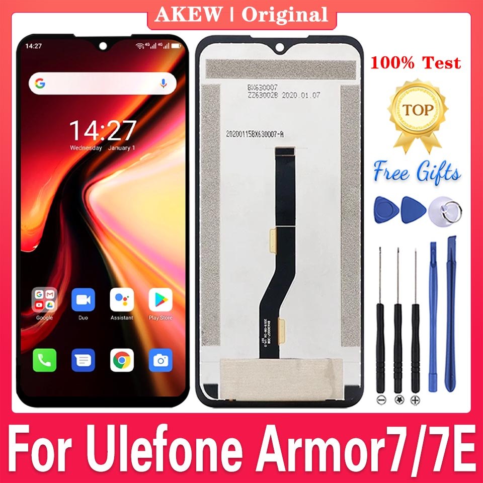 6.3" Original For UleFone Armor 7 7E LCD splay New Armor7 Tou Screen ULEFONE Armor7E gitizer Assembl