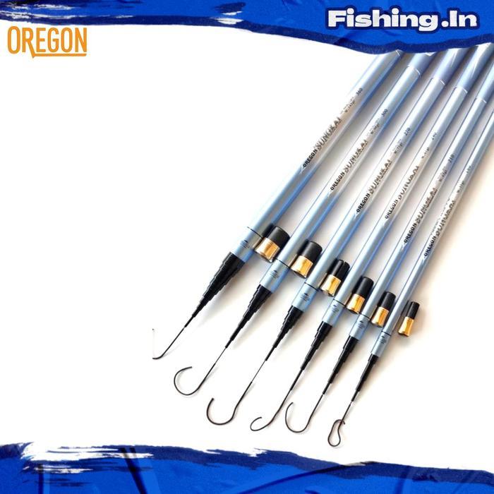 Joran TEGEK Oregon Sungkai Carbon Kaku - Medium Hard Action, Panjang Ruas 40cm - Ukuran 180 isi 6 ru