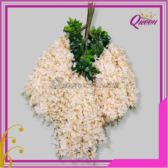 1 Lusin (12 pcs) Juntai Wisteria Jumbo Gantung Daun Rambat Plastik Bunga Lavender Artificial Hortesi