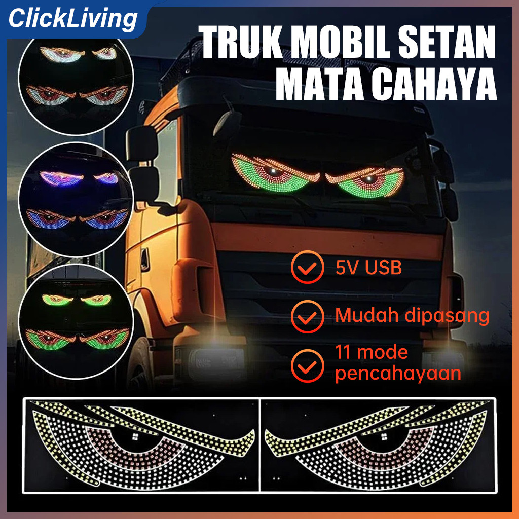 Strip Lampu LED Dekorasi Mobil 11 Mode Dinamis - USB Powered, Mudah Dipasang dengan Perekat, 400cm P