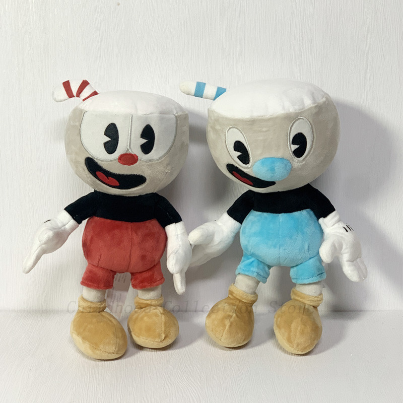 Kawaii Cuphead Stuffed Plush Toys Collection Model Anime Accompanying Cuphead Dolls Collection Coupl