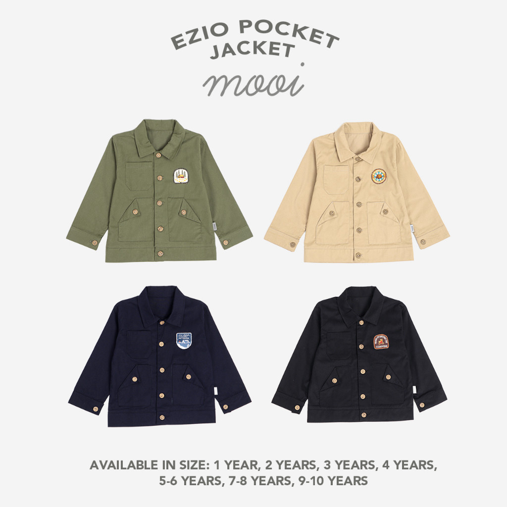 SLIDEBAR Mooi Jaket Anak Ezio Pocket Jacket