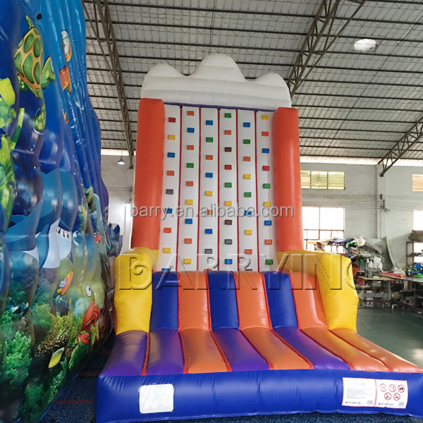Outdoor Playground Latest Craze Inflatable Rock Climbing Wall Price for Kids and Adult