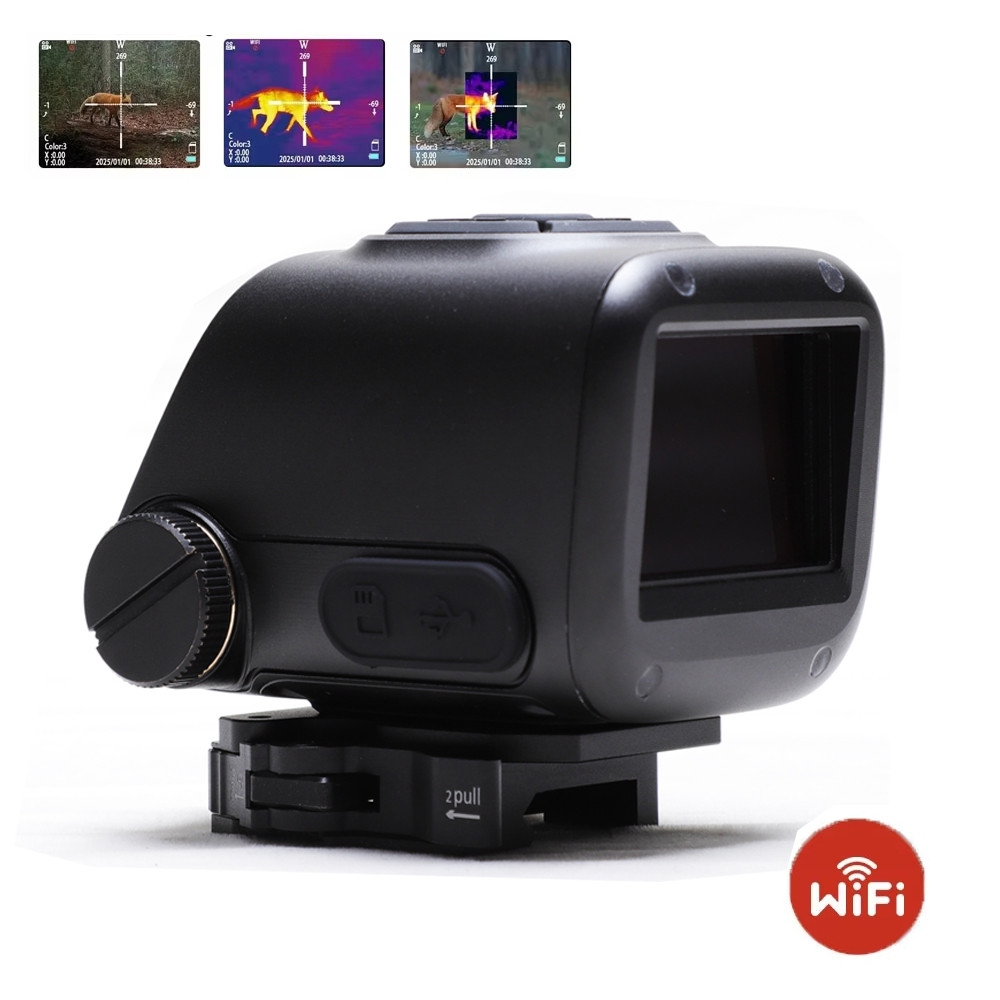 256 Thermal Fusion Scope, Dual Spectra Thermal/Night vision scope Hunting, 2K Optical annel, WiFi PI