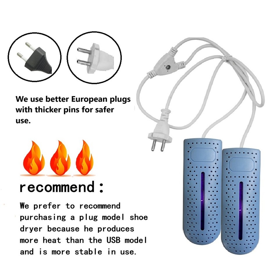 Shoe Dryers UV Sterilization Dehumidification Portable Shoe Rack Heater Deodorizer Dehumidifier Devi