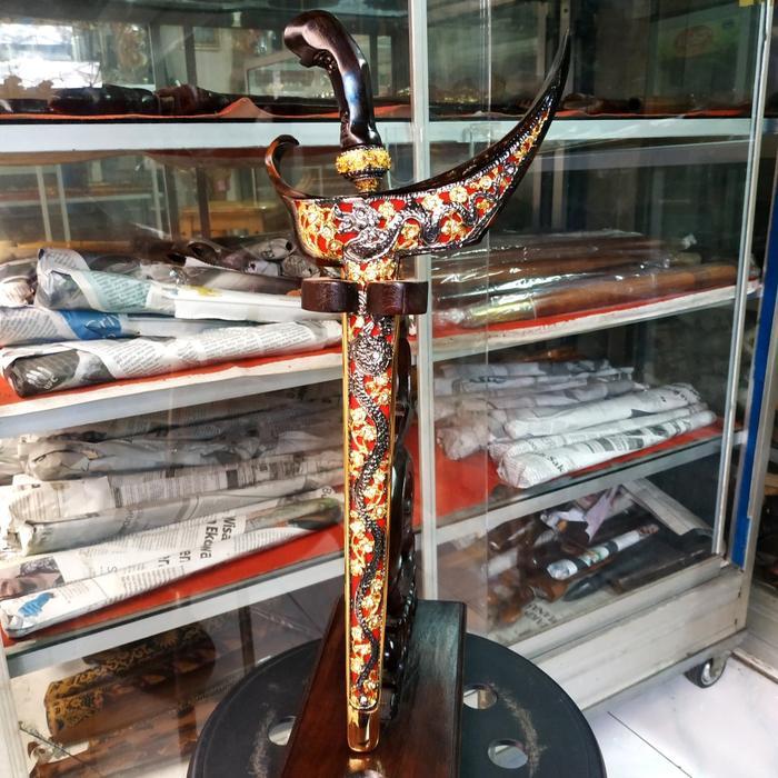 Set Warangka Keris Ladrang Surakarta Pendok Topeng Silih Asih Alusan