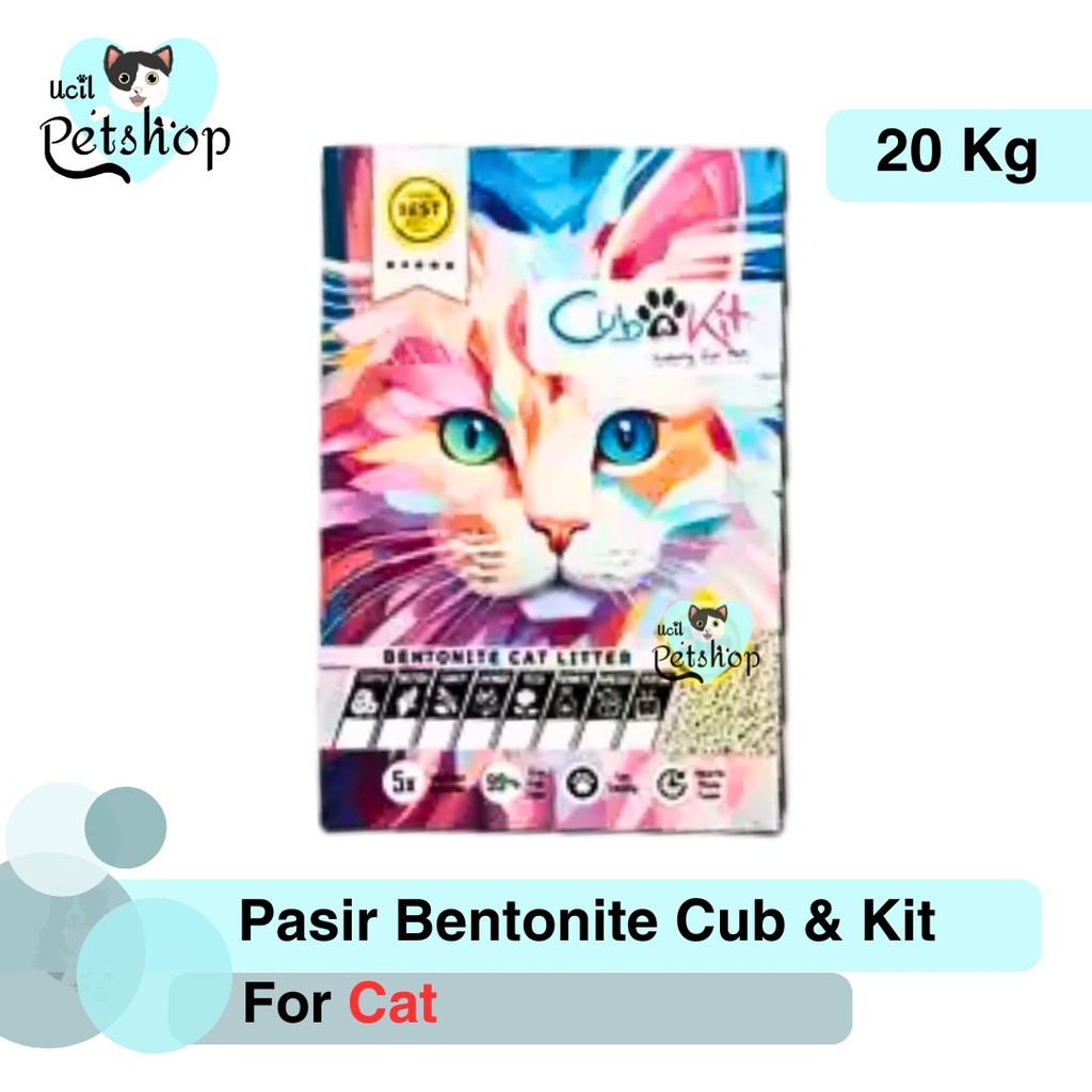 Pasir Gumpal Wangi Pasir Kucing Cub N Kit Freshpack 20Kg (Ekspedisi)