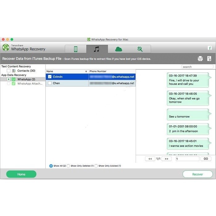 Tenorshare WhatsApp Recovery Full MAC WIN