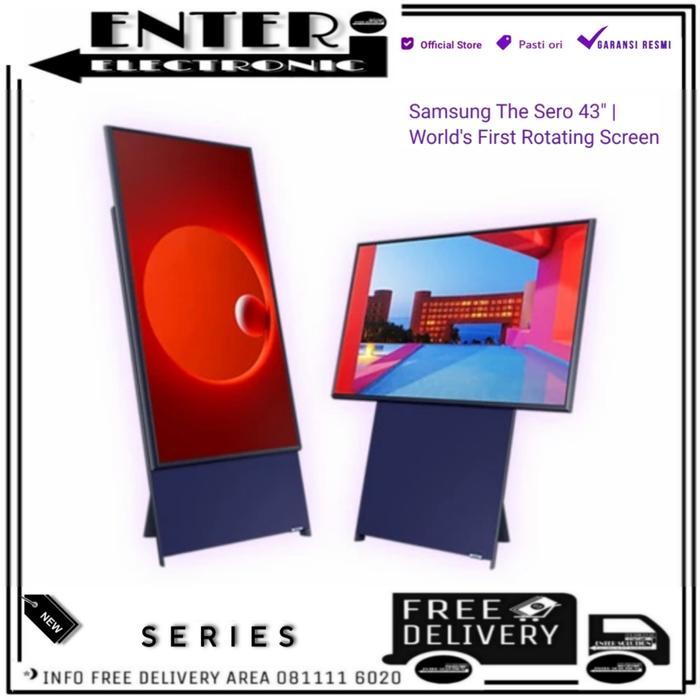 PROMO DISCON CUCI GUDANG SAMSUNG QA43LS05B - THE SERO 4K SMART TV QLED 43 INCH UHD 43LS05 43LS05B QA