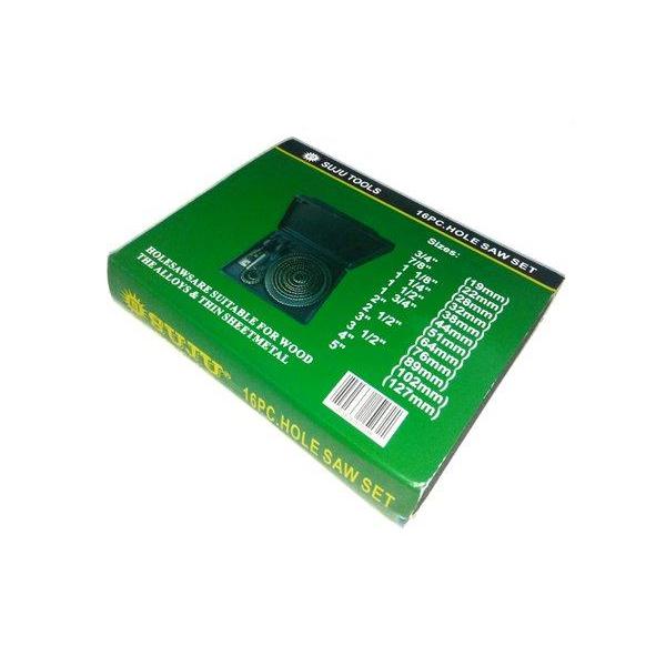 HOLE SAW SET 16 PCS MATA BOR LUBANG KAYU SET BERKUALITAS