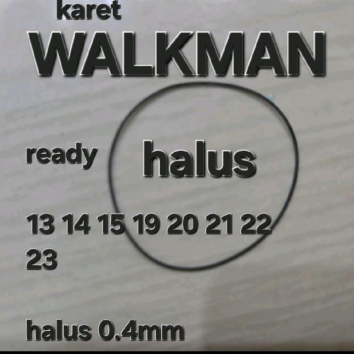 KARET TAPE WALKMAN SUPER KECIL TALI MEKANIK MEKANIK WALKMAN JADUL Ukuran 13-23mm Ketebalan 0.4mm Sia